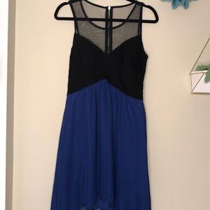 High low Dress with Mesh Top